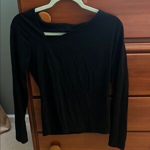 Chic Black Long Sleeve Top